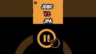 JDBC vs JPA — Simple Explanation for Beginners | JDBC AND JPA Difference #shorts #javadeveloper #yt