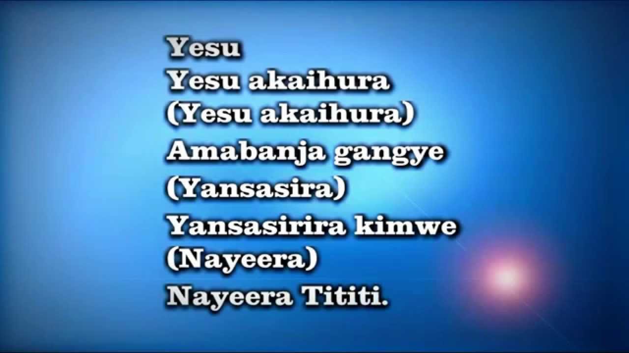 YESU AKEIHURA AMABANJA GANGYE