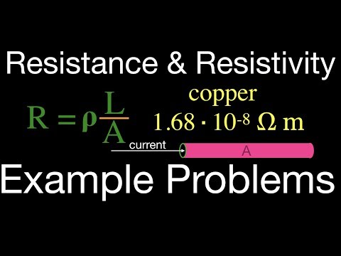Resistance & Resistivity, Example Problems