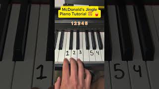 McDonald's Jingle 🍔🍟Easy Piano tutorial #music #mcdonalds #piano