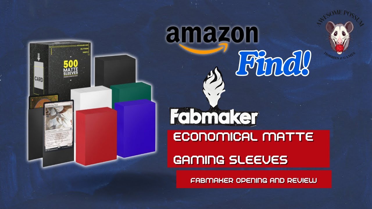 Amazon Find! Unboxing Fabmaker Card Gaming Sleeves Budget Protection