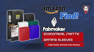Amazon Find Unboxing Fabmaker Card Gaming Sleeves - Budget Protection For Your Cards