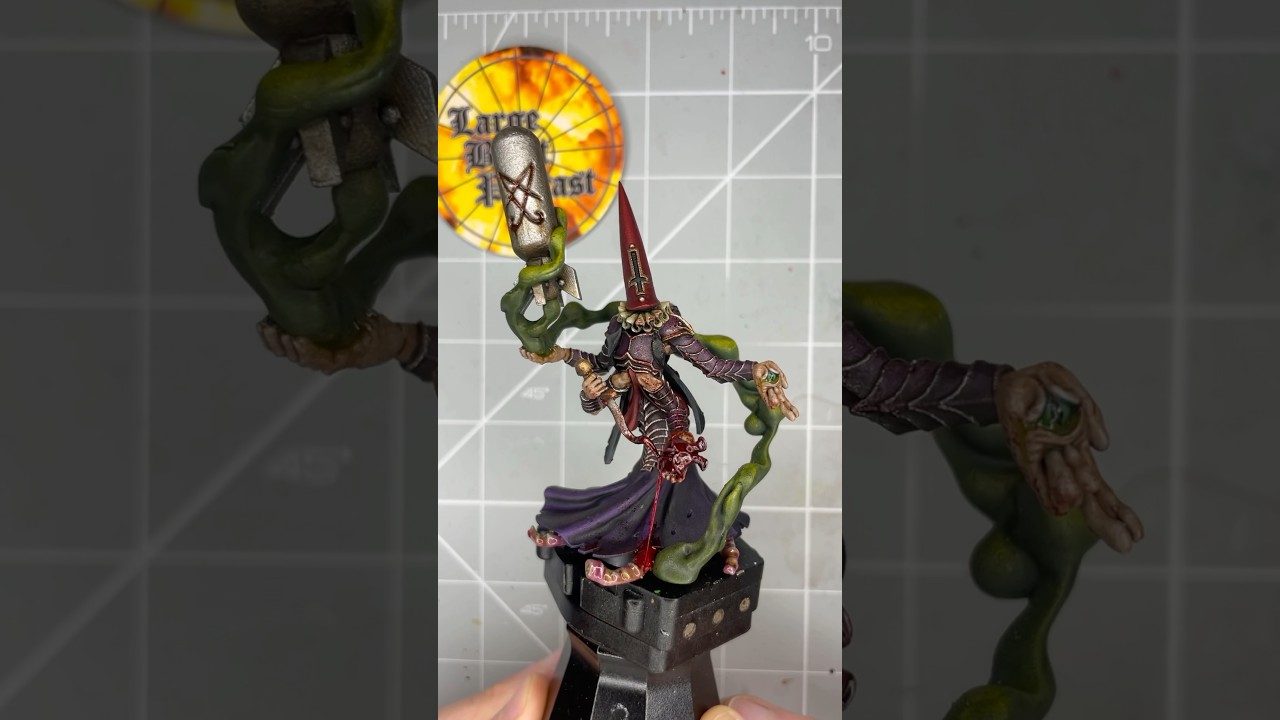 Painting a Artillery Witch proxy for Trench Crusade 