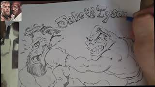 Caricature: Mike Tyson VS Jake Paul #caricaturelol