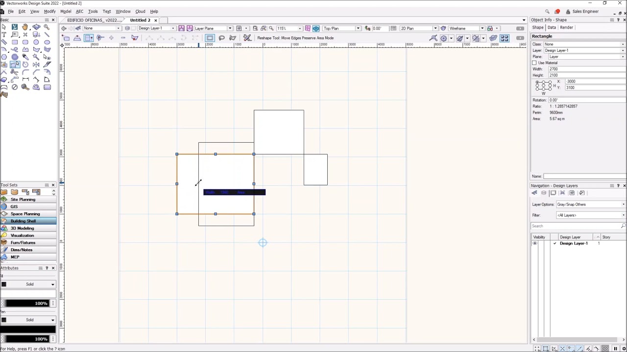 Short Tips de Vectorworks 2022 | Reshape Tool - YouTube