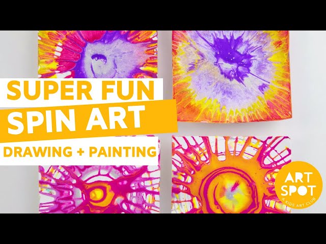 Create Spin Art with Kids - No Machine Required  Arts and crafts for  teens, Spin art, Summer art projects