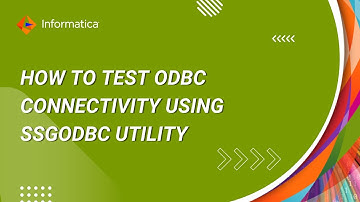 How to Test ODBC Connectivity Using SSGODBC Utility