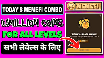 Memefi Secret Combo Today 24 August | Memefi Secret Tap Combo 24 August | Memefi Today Combo