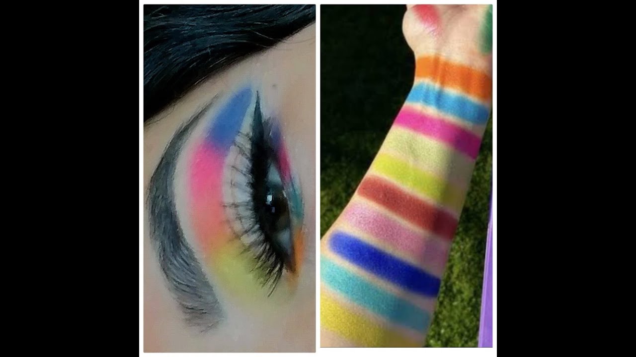 maquillaje colorido/colorful makeup - YouTube