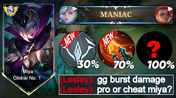 WTF DAMAGE... ☠️ THIS NEW MIYA 1 HIT BUILD + EMBLEM IS 100% BROKEN!!! (auto deleted enemies)