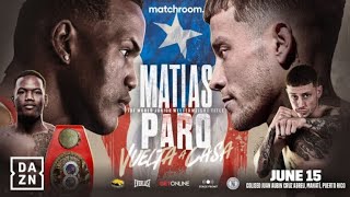 Subriel Matias vs Liam Paro - Official Prediction