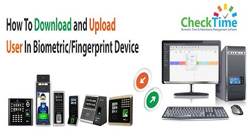 How to download and Upload User in Biometric machine with Check Time Software #checktime