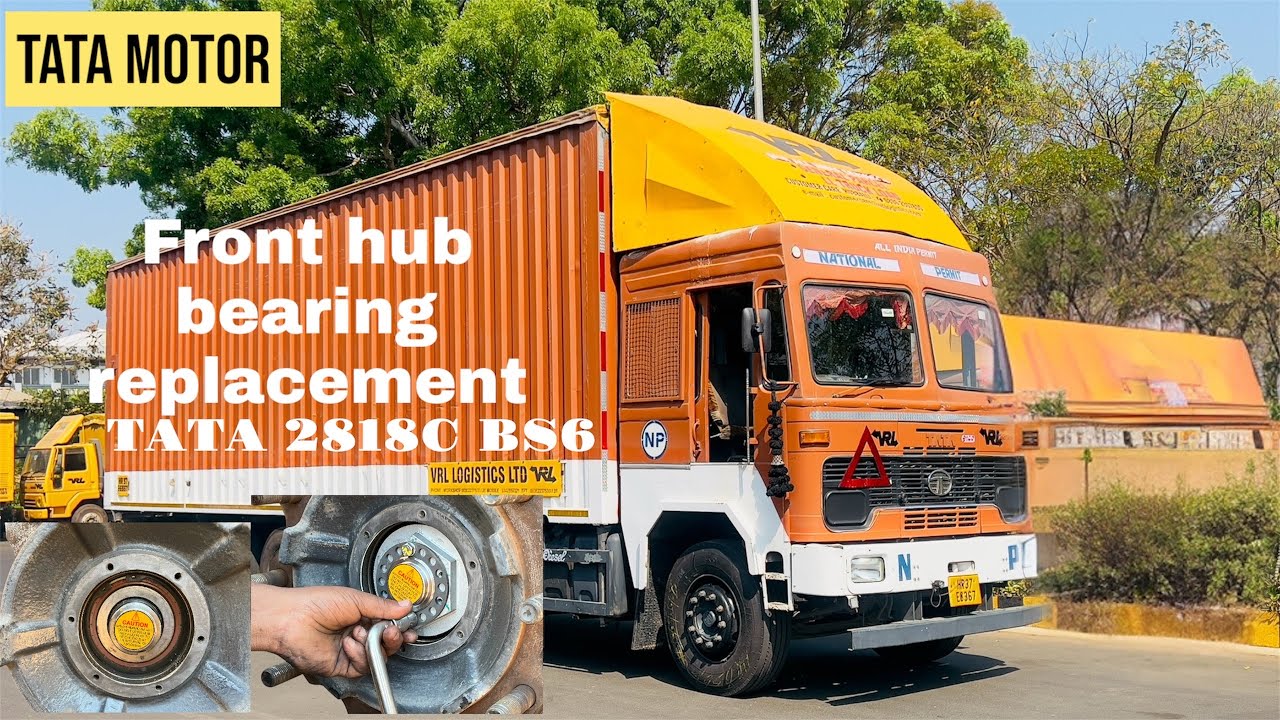 VRL TRUCK TATA 2818C Front hub replacement TATA  MOTOR IN HUBLI Manickbag Automobiles (P) Ltd.