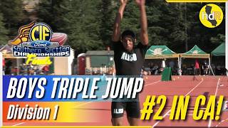 2026 TF - CIF-SS Ford Track and Field Finals - Boys Triple Jump - Div 1 - #2 in CA!
