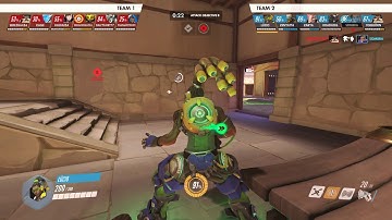 Overwatch - Lucio Bot Stuck on Hanamura Bug (Replay Moment - Hard Bots)