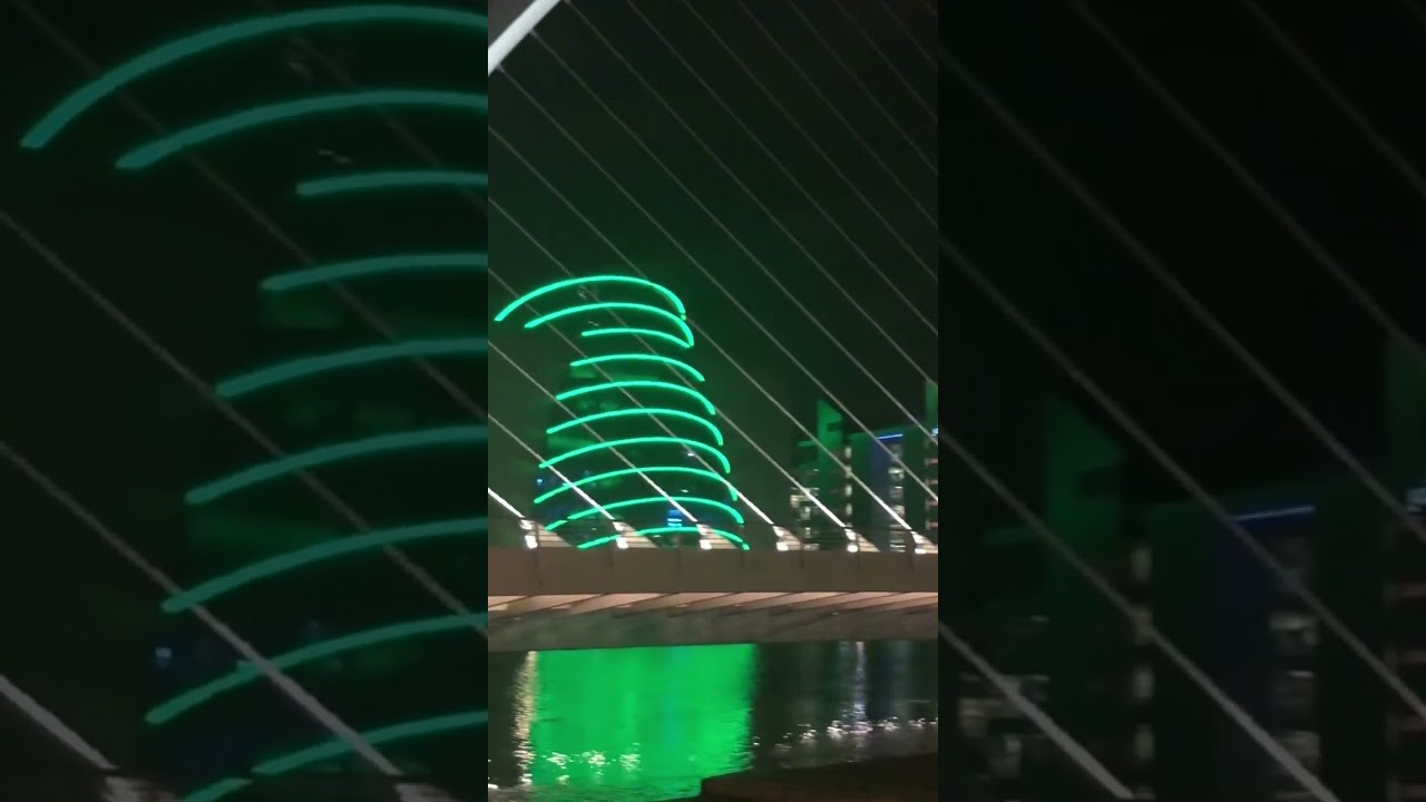 Liffey bridge open to allow ship ⛴️ up the #river #dublin  #explore #explorepage #ireland #adventure