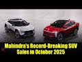 Mahindra Celebrates Record SUV Sales in October 2025 π