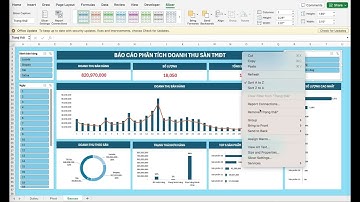 Tạo báo cáo doanh thu tự động bằng Pivot Tables