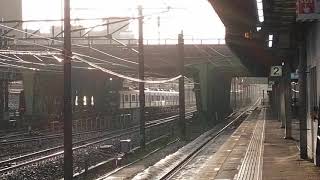 名鉄2200系30番台2233F+3150系3155F一部特別車快速特急豊橋行金山4番線到着