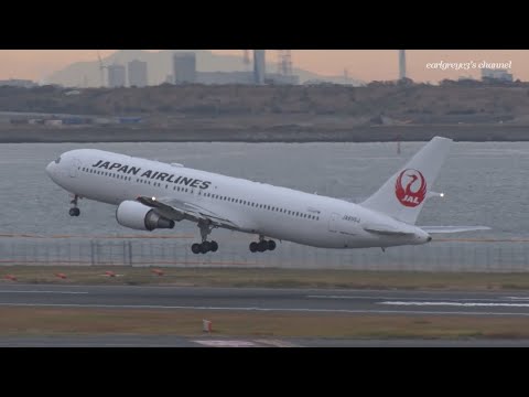 Japan Airlines (JAL) Boeing 767-300ER JA658J 羽田空港 離陸 2019.12.6 @earlgreyv3