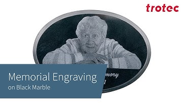 Trotec Laser: Memorial Engraving Using New Vision Design & Position Camera