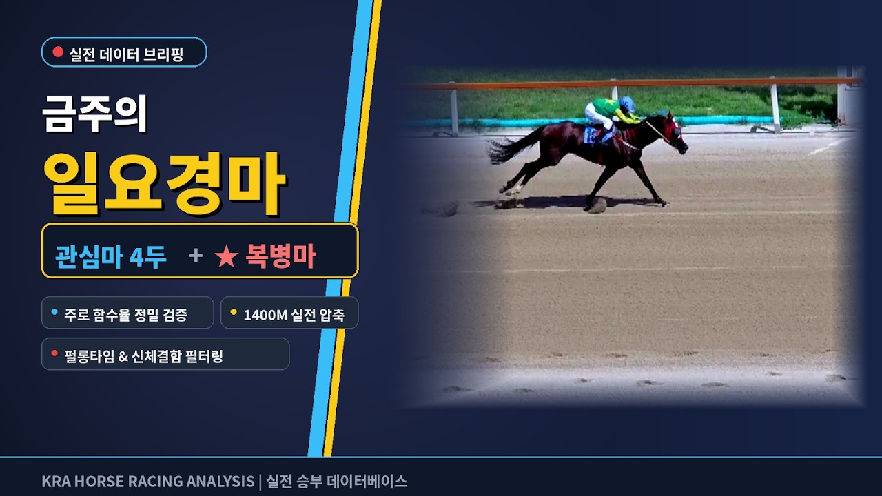 8월23일  일요경마  미리보기