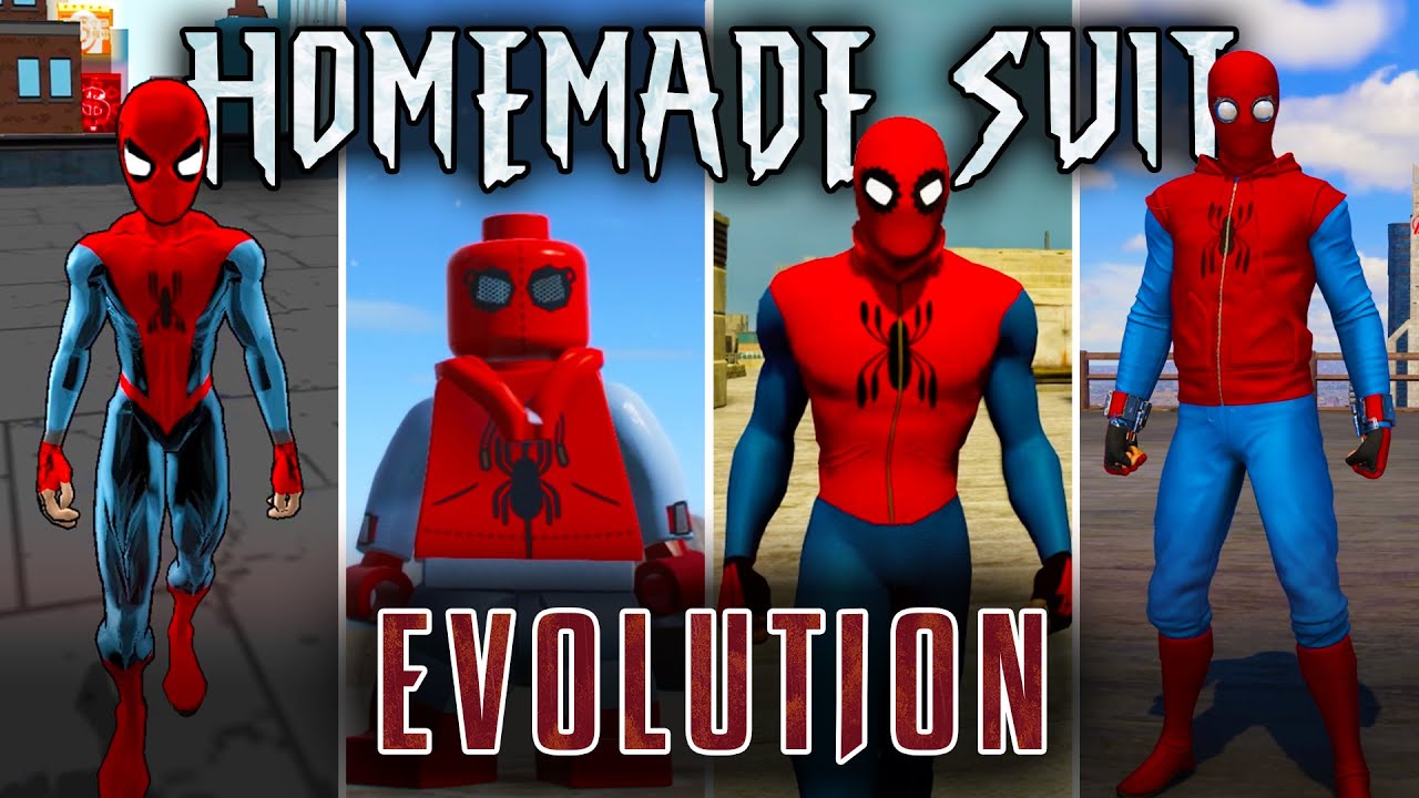 Evolution of Homemade Suit in Spider-Man Games (2000 - 2023)