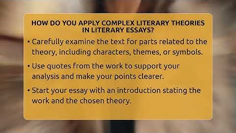 How Do You Apply Complex Literary Theories In Literary Essays? - The Prose Path
