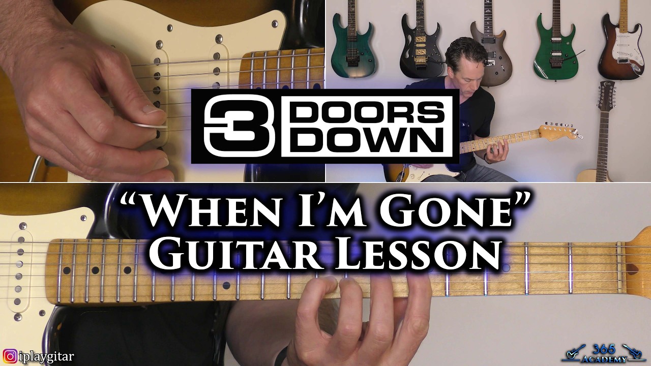 3 Doors Down - Урок игры на гитаре "When I'm Gone"