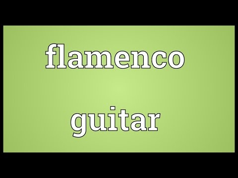 Flamenco guitar Meaning @adictionary3492