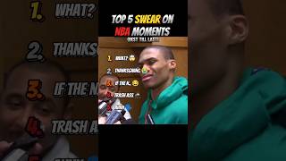 Top 5 NBA Swearing Moments Caught on Live 😭😭 #funny #hilariousfails #funnymoments