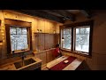 Snowed in at the Off Grid Cabin | New Table | Window Trim