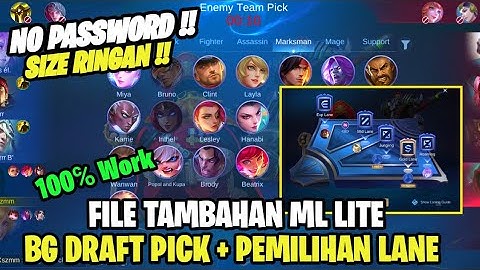 Data Open Background Draft Pick + Pemilihan Lane/Hero Hilang Terbaru | Data Tambahan Draft Pick