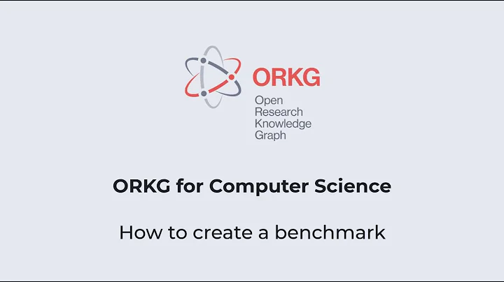 How to Create a Benchmark in the ORKG - An Example from Computer Science