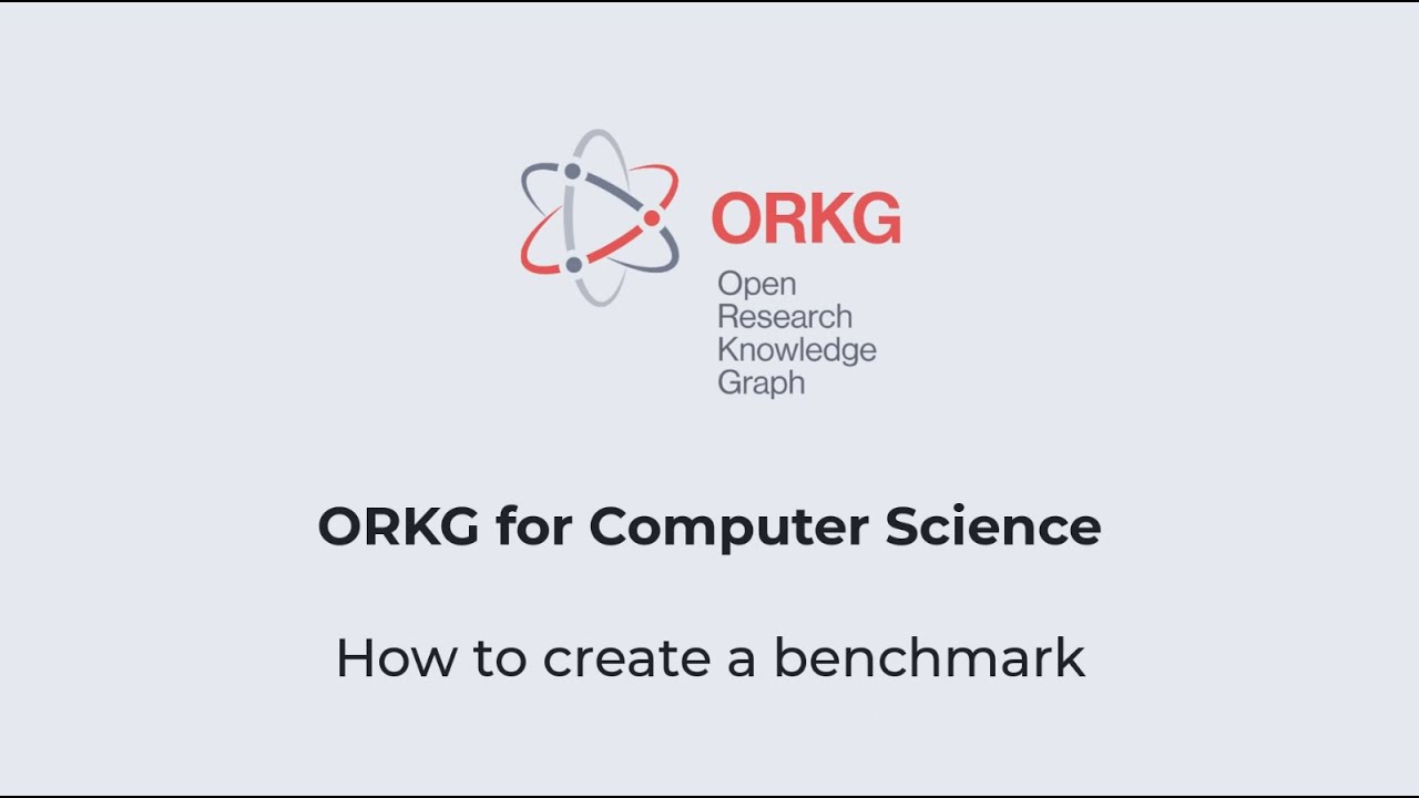 How to Create a Benchmark in the ORKG - An Example from Computer Science