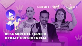 Mejores momentos del tercer debate presidencial