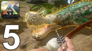 ARK: Survival Evolved Mobile - Gameplay Walkthrough Part 5 - Hunting Sarco (iOS, Android)