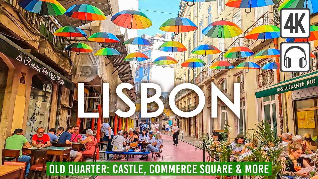Lisbon, البرتغال | Old Quarter | جولة مشي غامرة 4K