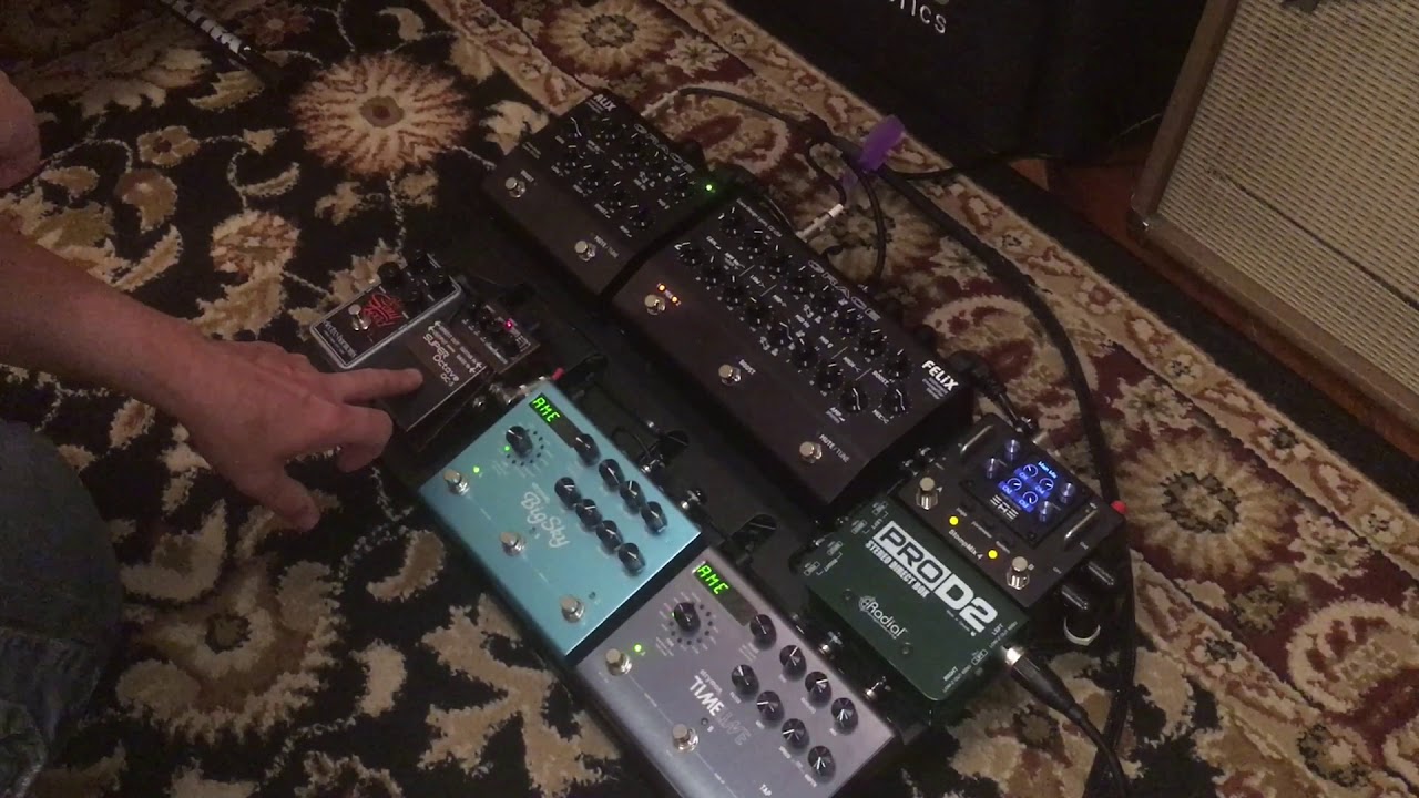 Elite Acoustic StompMix 4 Digital Mixer Pedal and D6-58 Acoustic