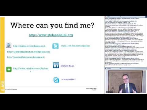 Webinar: Essential E-tools for Diplomats (2013)