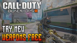 Black Ops 3 - HOW TO TRY THE NEW WEAPONS FREE (CUSTOM GAMES ONLY)