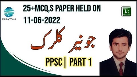 junior clerk | ppsc | clubed paper | 11-06-2022