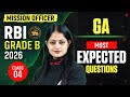 RBI Grade B 2026 | General Awareness Most Expected Questions Class #4 | By Pinky Yadav