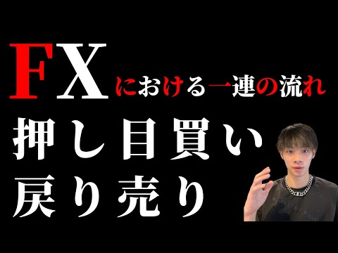 【FXのエントリーまでの流れ】　初心者に分かりやすく押し目買い＆戻り売りを解説