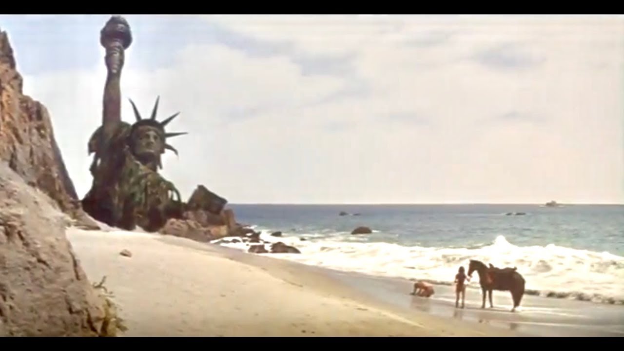 Planet of the Apes (1968) - Climactic Ending BRIEF EDIT - Statue of Liberty Destroyed - YouTube