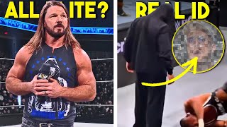 Wwe Star Furiousaj Styles Aew Boundshock Real Masked Man Revealedwrestling News