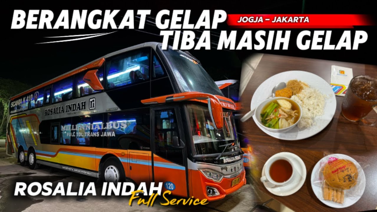 BUS JOGJA YANG MASIH RECOMMENDED ⁉️ Trip Rosalia Indah Double Decker Jogja - Jakarta