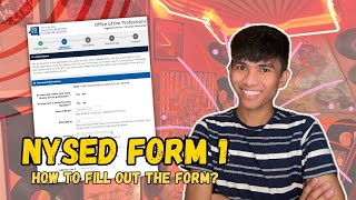 HOW TO FILL OUT FORM 1 | NCLEX NYSED Application