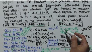 Multi plant monopolist profit maximization