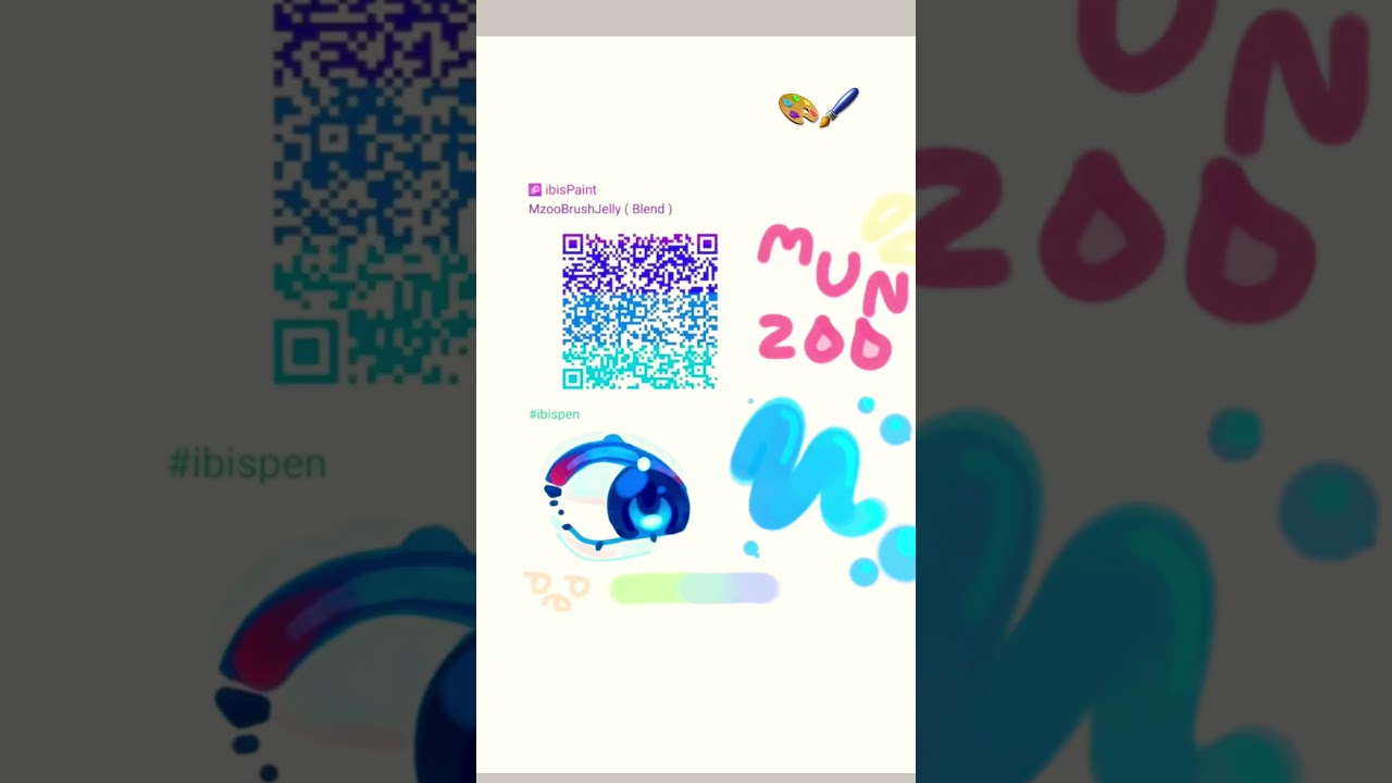 Ibis paint x brush Qr codes for you 